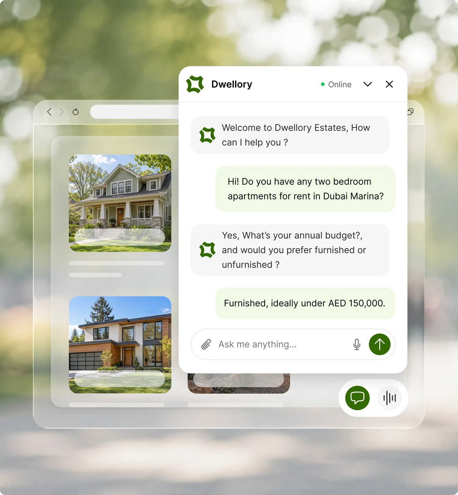 Fellix answers questions about listings, pricing and availability on WhatsApp, Instagram a